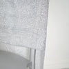 Silver Metallic Shimmer Tinsel Spandex Stretch Chair Slipcover