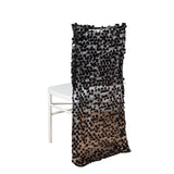 Black Big Payette Sequin Chiavari Chair Slipcover#whtbkgd