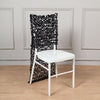 Black Big Payette Sequin Chiavari Chair Slipcover