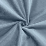 Dusty Blue Buttery Soft Velvet Chiavari Chair Back Slipcover, Solid Back Chair Cover Cap#whtbkgd