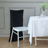 Black Buttery Soft Velvet Chiavari Chair Back Slipcover, Solid Back Chair Cover Cap
