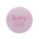 Sweet Baby Girl Pink Round Stickers 100pcs#whtbkgd
