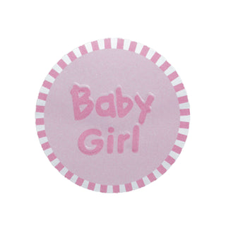 Whimsical and Stylish Pink Baby Girl Stickers