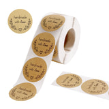 500PCS | 1.5 inch Self Adhesive Handmade with Love Stickers Roll, Bakery Cookies Labels#whtbkgd