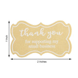 2 inch Rectangle Thank You For Supporting My Small Business Sticker Rolls, Envelope Seals