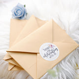 500pcs | 2" Thanks for celebrating with Us Stickers Roll, Labels for Envelops Seal & Wedding Favors - Round