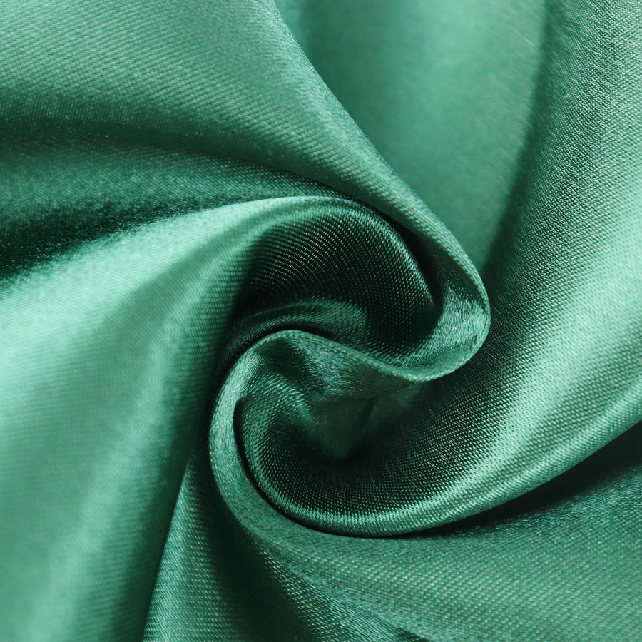 12Inchx10yd | Hunter Emerald Green Satin Fabric Bolt, DIY Craft Wholesale Fabric