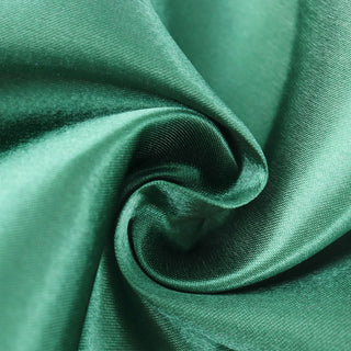 Elevate Your Craft Projects with the Hunter Emerald Green Satin Fabric Bolt