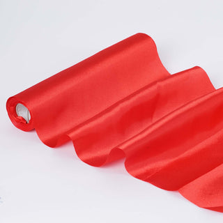 Unleash Your Creativity with Red Satin Fabric Bolt
