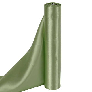 Elevate Your Event with Sage Green Satin Fabric Bolt