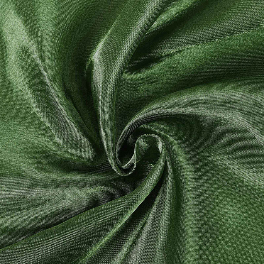 108inch Satin Round Tablecloth Olive Green#whtbkgd