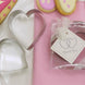 2pcs Stainless Steel Heart Shaped Cookie Biscuit Cutters Party Wedding Favors Set With Box - 2.5",3"
