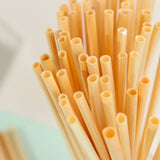 Compostable Plant Based Disposable Plastic FREE Straws, Eco-Friendly 6inch Wheat Drinking Straws