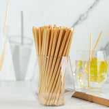 Compostable Plant Based Disposable Plastic FREE Straws, Eco-Friendly 6inch Wheat Drinking Straws