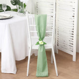 Enhance Your Event Decor with Sage Green Polyester Chair Sashes