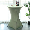 Sage Green Spandex Stretch Fitted Cocktail Table Cover
