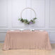90x156" Premium Sequin Rectangle Tablecloth Rose Gold|Blush