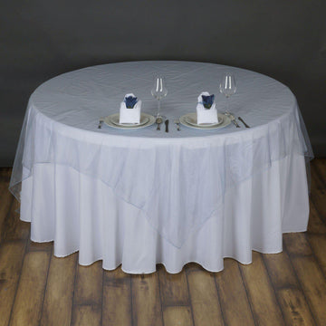 72"x72" Serenity Organza Square Table Overlay