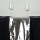 13"x108" | Shiny Metallic Foil Silver Lame Fabric Table Runner