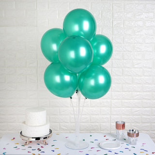Add a Touch of Elegance with Shiny Pearl Green Latex Balloons
