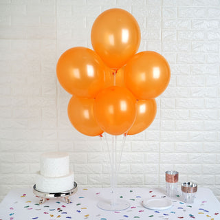Add a Pop of Elegance to Your Event with Shiny Pearl Orange Latex Balloons
