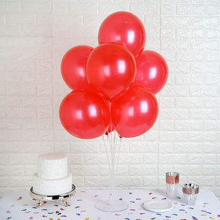 Add a Pop of Elegance with Shiny Pearl Red Latex Prom Balloons