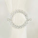 2 Pack | 7inch Silver Barrette Style Acrylic Crystal Curtain Tie Backs