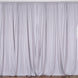 2 Pack Silver Inherently Flame Resistant Scuba Polyester Curtain Panel Backdrops#whtbkgd