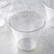 12 Pack | 9oz Silver Glittered Plastic Cups, Disposable Party Glasses