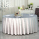 120inch Silver Seamless Premium Velvet Round Tablecloth, Reusable Linen