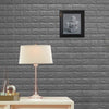 10 Pack | Metallic Silver Foam Brick Peel And Stick 3D Wall Tile Panels - Covers 58sq.ft