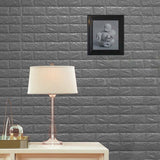 Silver Foam Brick Peel And Stick 3D Wall Tile Panels