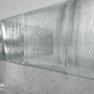 10 Pack | 10 Sq ft Silver Peel and Stick Backsplash, Mosaic Mirror Wall Tiles