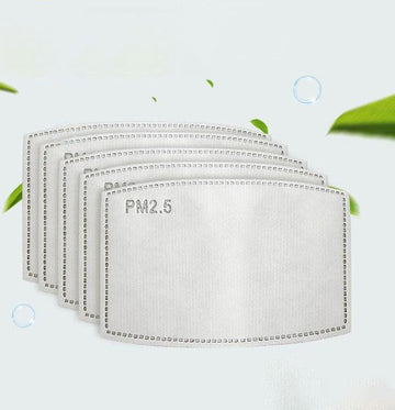 30 Pack | Stick On Face Mask Filter PM 2.5, Activated Carbon Filter Insert With 5 Layer Filtration For Cloth Mask