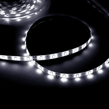 16ft Super Bright Cool White 300 LED Flexible Strip Lights With Adhesive