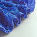 120inch Royal Blue Grandiose 3D Rosette Satin Round Tablecloth