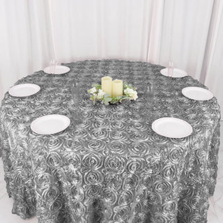 Unleash Your Creativity: Endless Possibilities with Our Silver Round Tablecloth