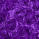 90" x 156" Purple Grandiose Rosette 3D Satin Rectangle Tablecloth#whtbkgd