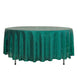 108" Hunter Emerald Green Premium Sequin Tablecloth, Round Glitter Table Cloth