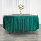 Elevate Your Event with the Hunter Emerald Green Sequin Round Tablecloth