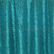 108" Turquoise Premium Sequin Tablecloth, Round Glitter Table Cloth