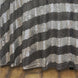 120" Silver/Black Premium Sequin Round Tablecloth