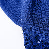 120" Royal Blue Premium Sequin Round Tablecloth