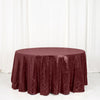 120" Burgundy Premium Sequin Round Tablecloth