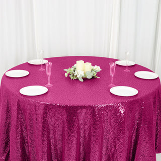 Make a Bold Statement with Fuchsia Round Tablecloth
