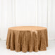 120 inches Gold Premium Sequin Round Tablecloth