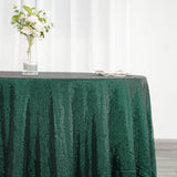 20inch Hunter Emerald Green Premium Sequin Round Tablecloth