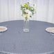 132inches Dusty Blue Premium Sequin Round Tablecloth, Sparkly Tablecloth