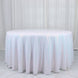 132" Iridescent Blue Seamless Premium Sequin Round Tablecloth, Sparkly Tablecloth