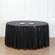 132inch Black Premium Sequin Round Tablecloth, Sparkly Tablecloth